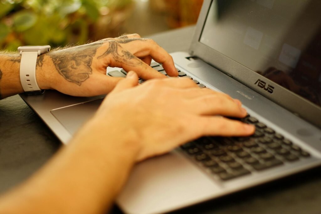Freelancing on a computer